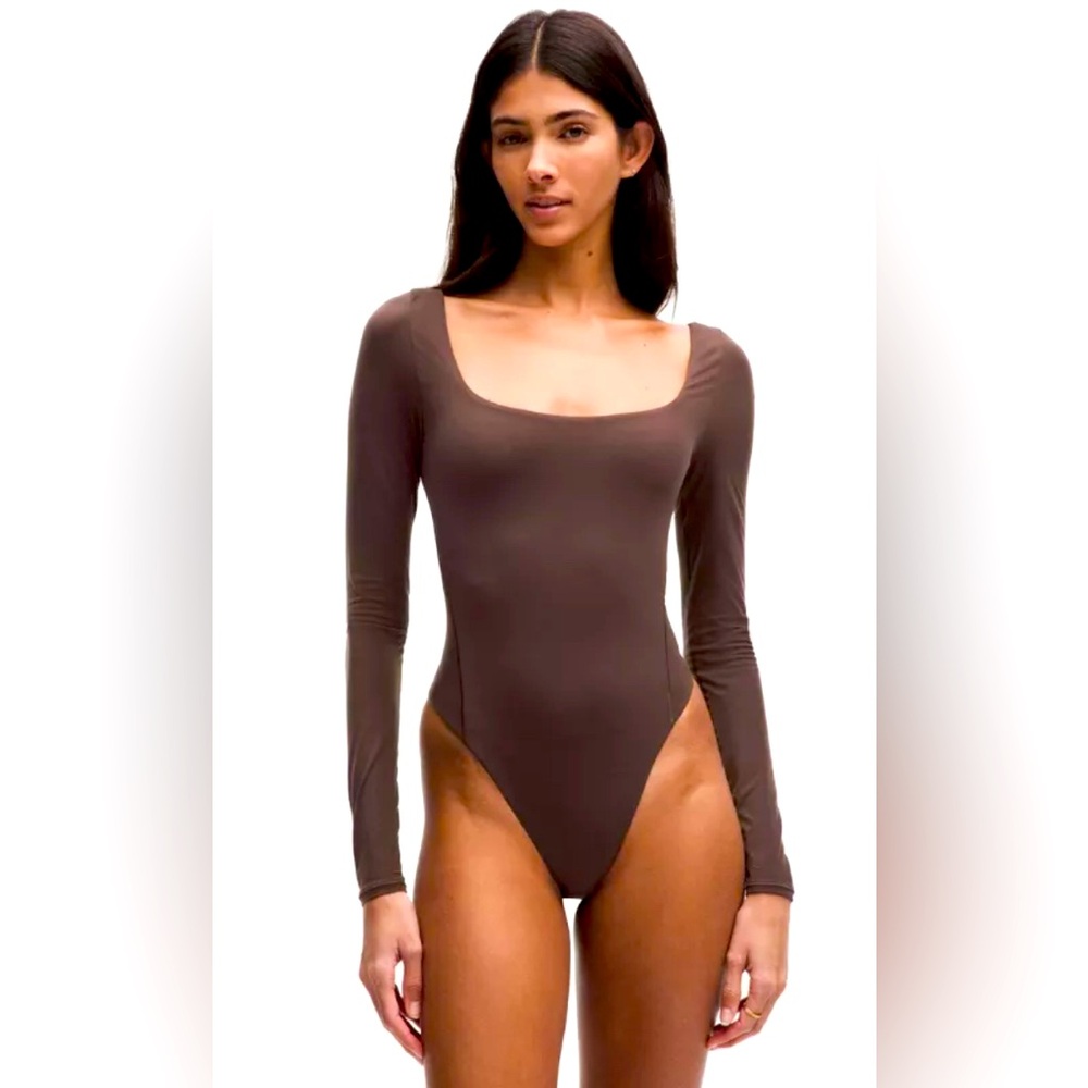 lululemon athletica Chocolate Long Sleeve Bodysuit